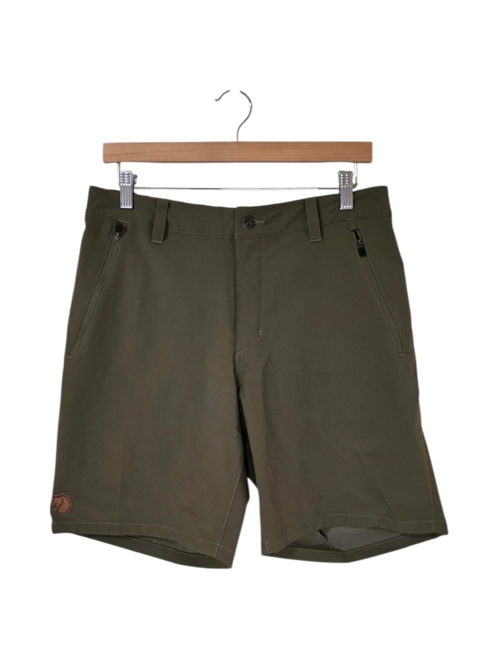 Fjallraven Abisko Trail Stretch Short Laurel Green Men's 36 Hiking NWT